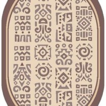 Овальная циновка Эко 78026-47 Люберецкие ковры .