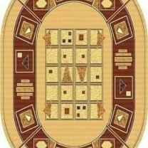 Овальный ковер Виктория b033v-30 KALINKA .
