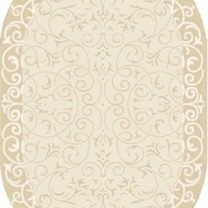 Овальный ковер Tibet 6011-cream Merinos Турция .