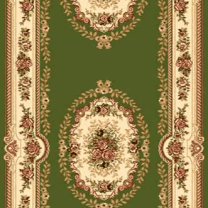 Ковровая дорожка Valencia (Валенсия) D007 GREEN Зеленый.