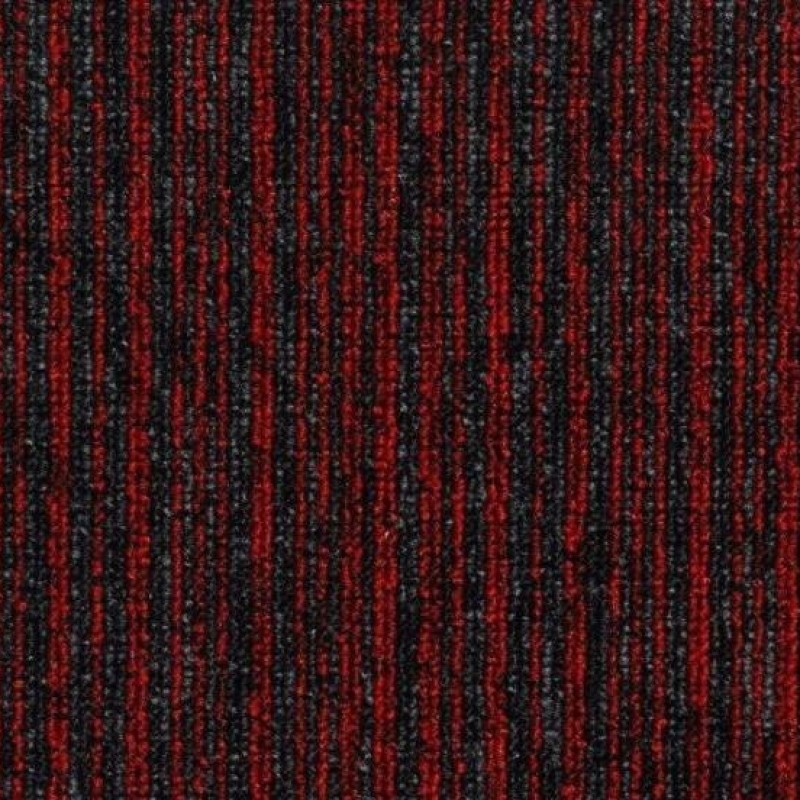 Ковровая плитка Bonkeel Party Line (Пати Лайн) Redblack Красный.