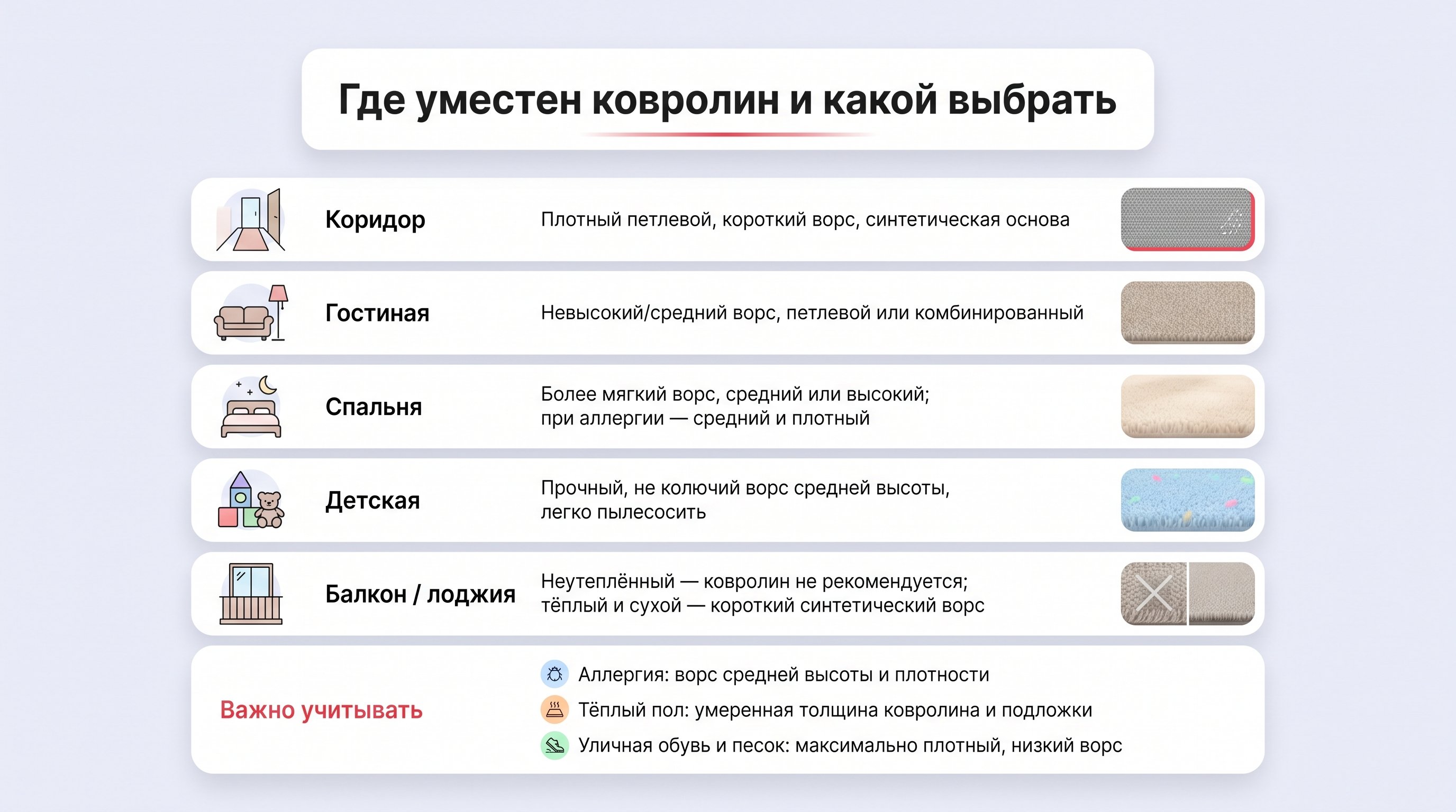 Современная комната, разделённая визуально на три зоны: у входа — прихожая с дверью, где видно песок и уличную обувь на грубом, низковорсовом ковролине; по центру — гостиная с