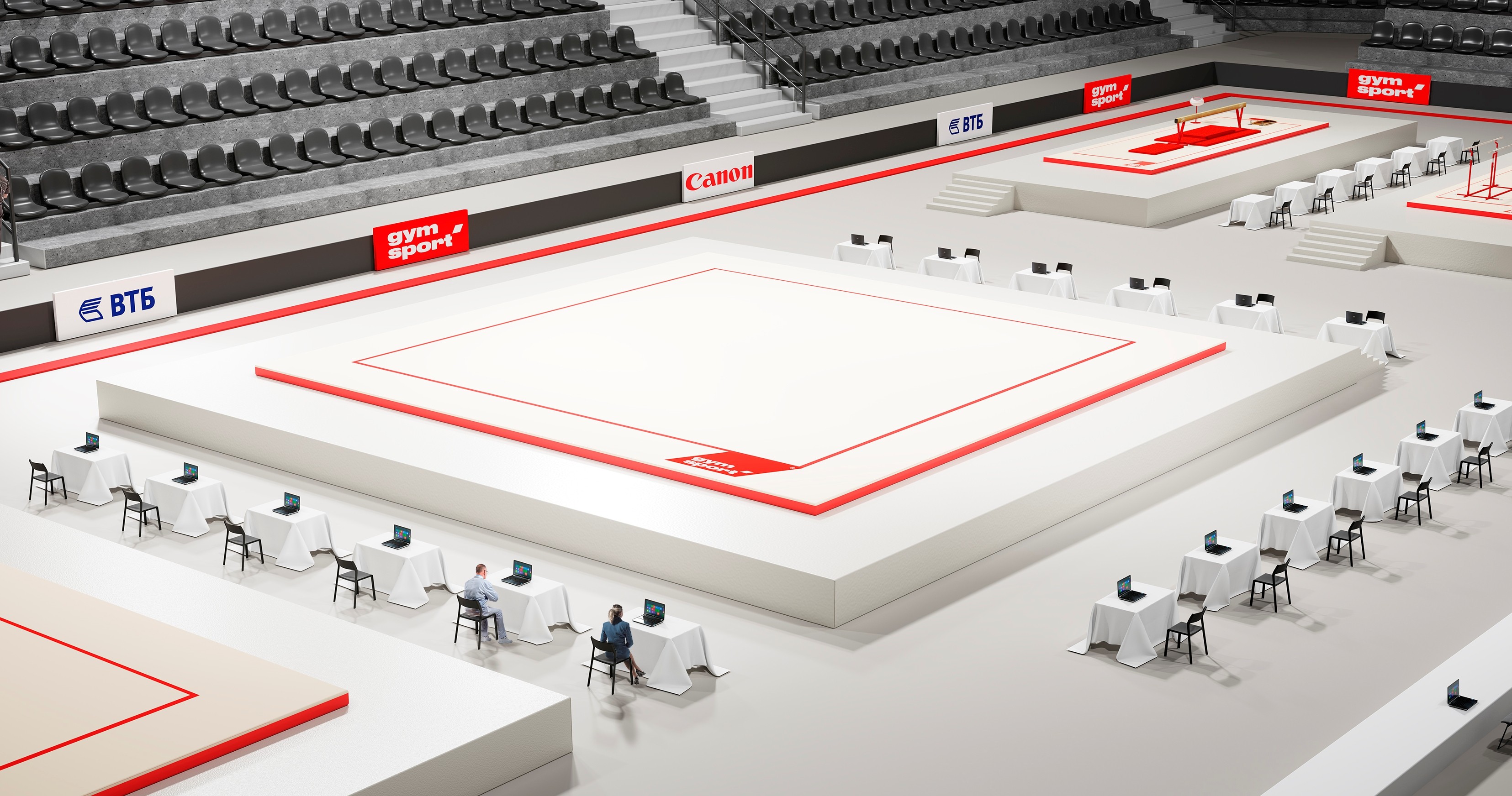 Ковер для художественной гимнастики GYMSPORT LITE (соревновательный) 12Х12Х0.008М Бежевый.